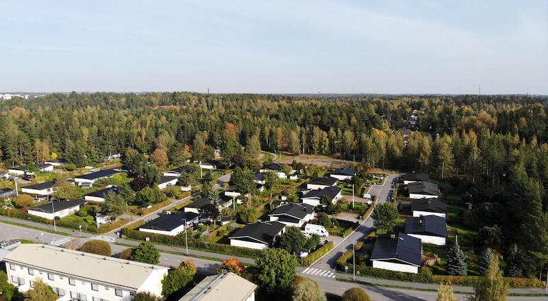 Pientaloalue Raision Inkoisissa Krookilassa