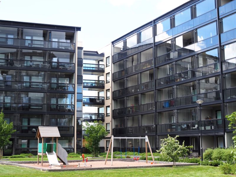 Turun Nummen uusia kerrostaloja.