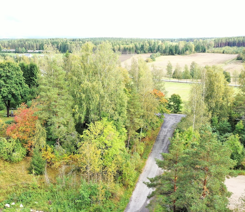 Ilmakuva Hanhijoen alueesta Paimiossa.